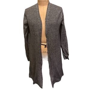 Gap Gray Marled Open Front Cardigan Sweater Size L